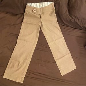 Free People linen hip hugger wide leg pants.